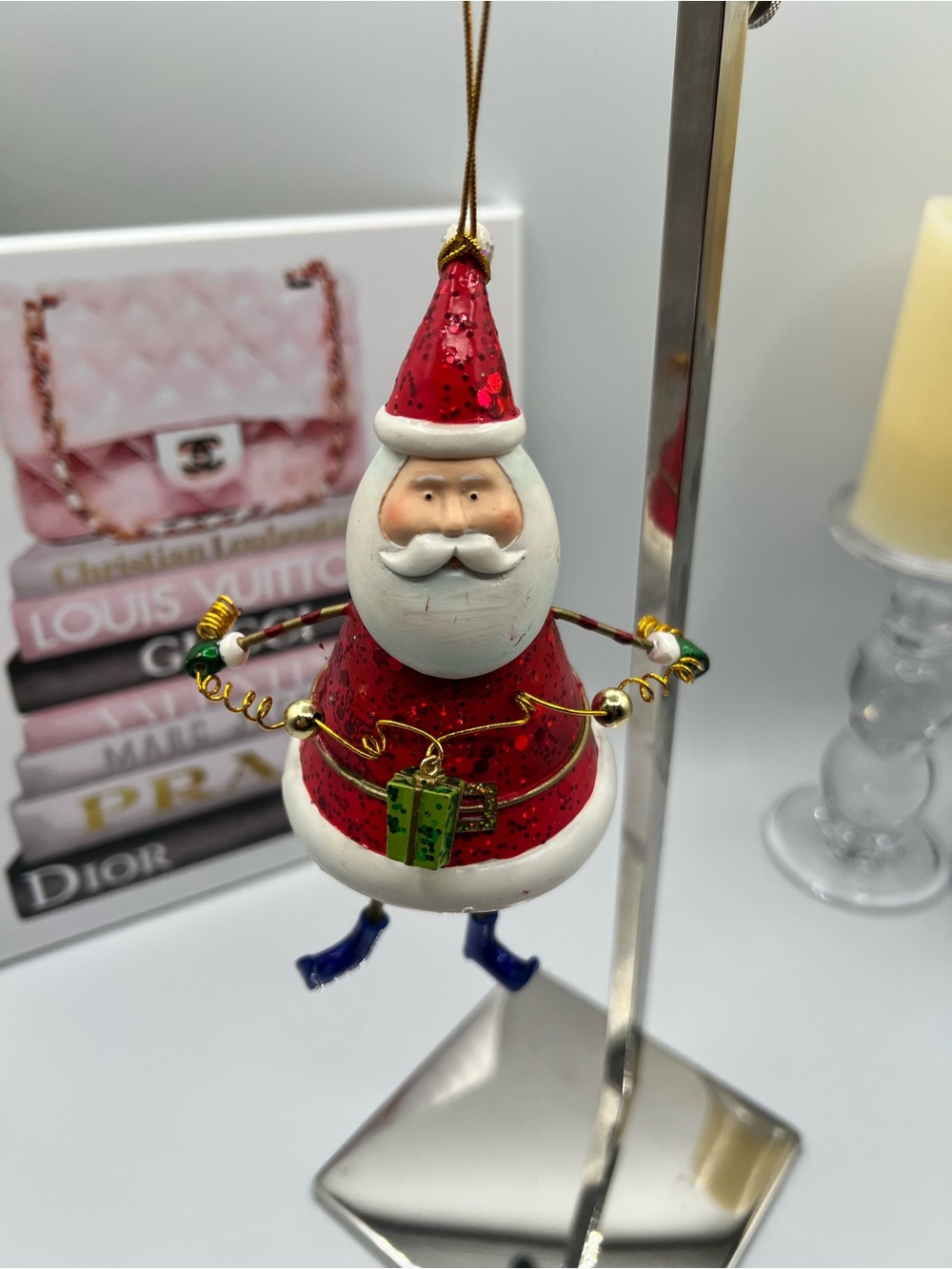 Department 59 Vintage Red Santa Hanging Ornament - Picture 2 of 11